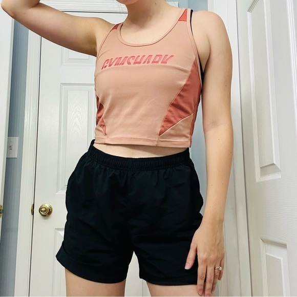 Gymshark Cropped Top Mini Workout Turbo Tank Fitted Gym Pink Medium - Picture 7 of 7